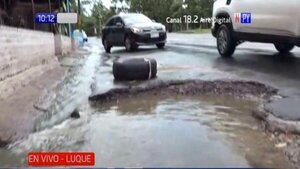 Avenida Nanawa una pesadilla en días de lluvias | Noticias Paraguay