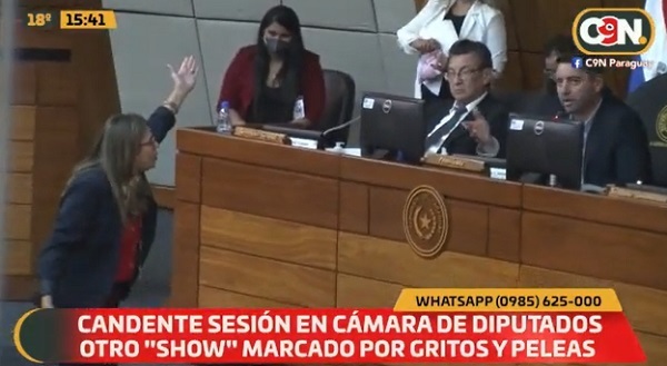 Bochornoso griterío se registra nuevamente en Diputados