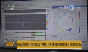 Sismólogo explica temblor registrado en Paraguay | Telefuturo