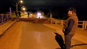 Puente afectado por temblor en Capiatá se habilitará en 45 días