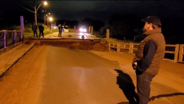 Puente afectado por temblor en Capiatá se habilitará en 45 días