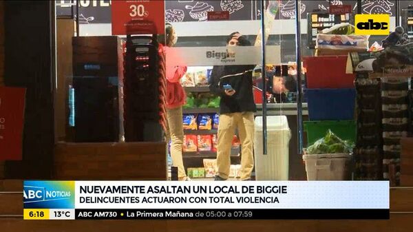 Asaltan Biggie y se llevan hasta whiskys  - ABC Noticias - ABC Color