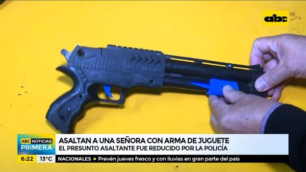 Asaltó a una señora con arma de juguete - ABC Noticias - ABC Color