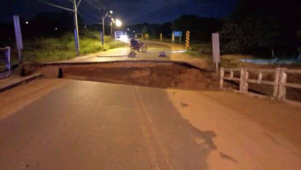 Intendente de Capiatá anunció que sismo pudo ser causa de colapso de puente