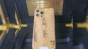 Incautan celulares Iphone de oro declarados como autopiezas
