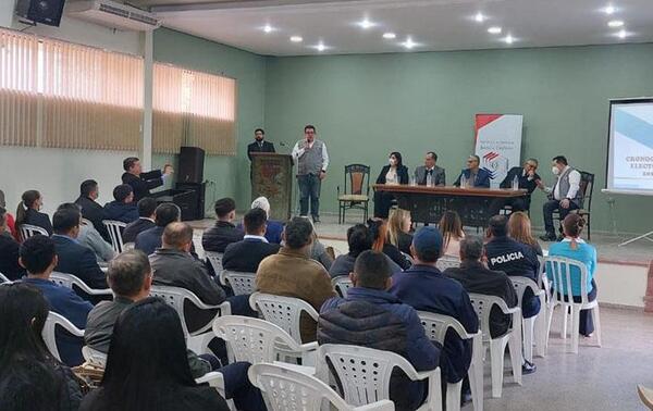 Presentan cronograma electoral para las próximas elecciones en Coronel Oviedo – Prensa 5
