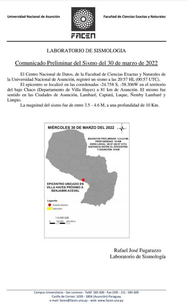Temblores de tierra son normales, afirmó geólogo - El Trueno
