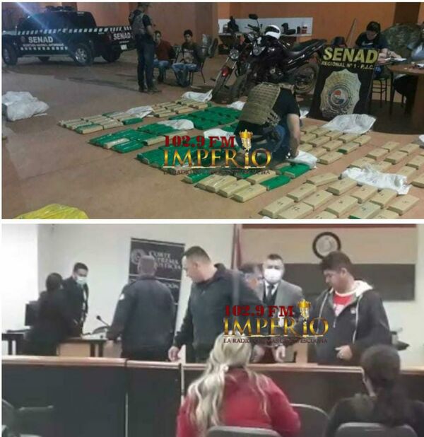 Condenan a dos sujetos detenidos con 236 kilos de marihuana - Radio Imperio