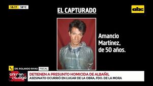 Detienen a presunto homicida de albañil - Crimen y castigo - ABC Color