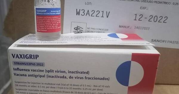 La Nación / Llegan 700 mil dosis pediátricas de antiinfluenza