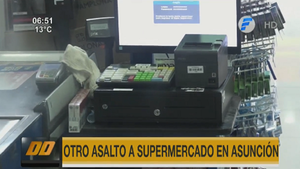 Tres delincuentes asaltan un supermercado de Asunción
