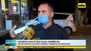 Asaltan una tienda Stock con violencia  - ABC Noticias - ABC Color