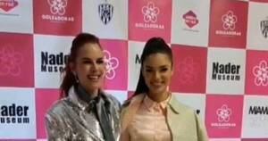 La Nación / Nadia Ferreira cautivó en la gala benéfica Pink Power Night