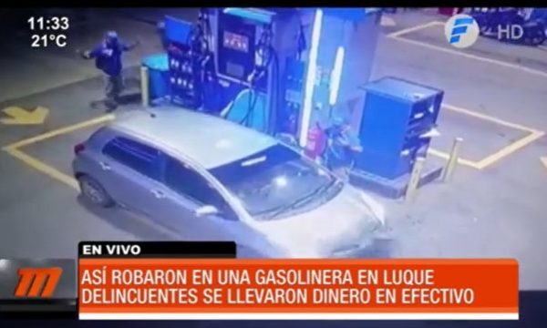 Así asaltaron otra gasolinera en Luque | Telefuturo