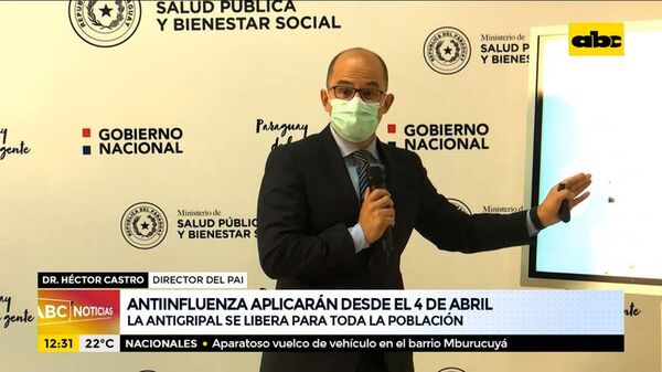 Antiinfluenza aplicarán desde el 4 de abril - ABC Noticias - ABC Color