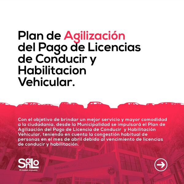 Finalmente plan de agilización de pago de licencia de conducir y habilitación vehicular entrará en vigencia el lunes - San Lorenzo Hoy