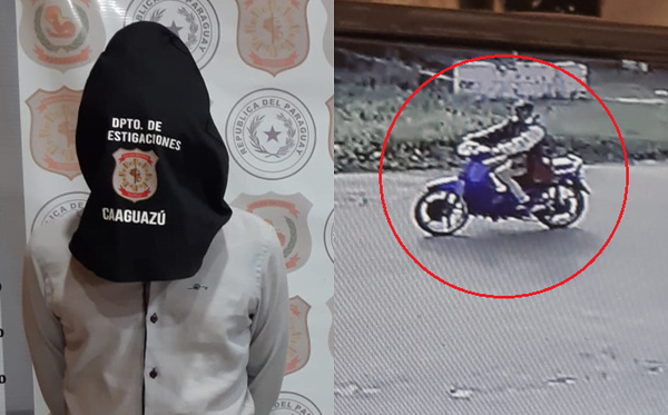 Detienen a un hombre que habría robado una motocicleta en Coronel Oviedo - Noticiero Paraguay