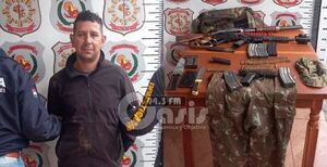 Incautan fusil y detienen a supuesto peligro sicario en Capitán Bado.