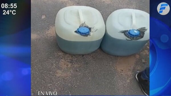 Detienen a funcionario del Congreso con bidones de combustible de contrabando | Noticias Paraguay