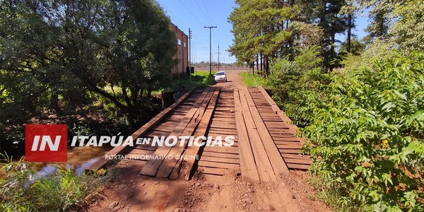 PIDEN URGENTE ARREGLO DE PUENTE DE MADERA EN ENCARNACIÓN - Itapúa Noticias