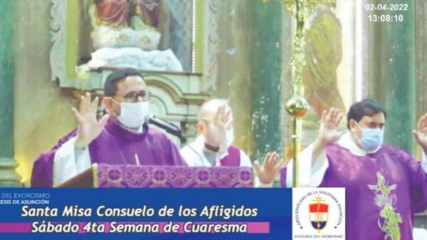 Los cinco consejos en la misa de la Pastoral del Exorcismo