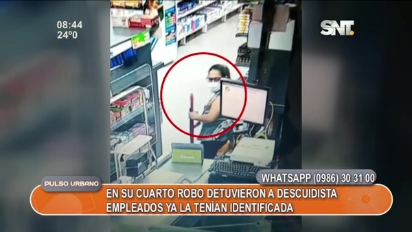 Detuvieron a una descuidista en su cuarto robo - SNT