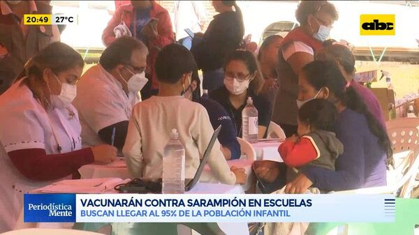 Vacunarán contra sarampión en escuelas - ABC Noticias - ABC Color