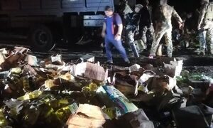 Golpe al contrabando en medio de la tormenta (VIDEO)