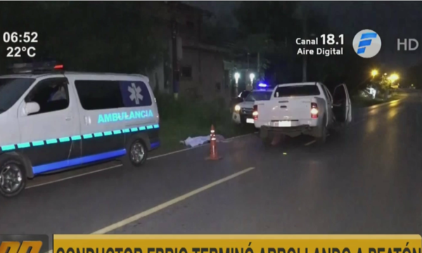 Conductor ebrio arrolló y mató a peatón en Luque | Telefuturo