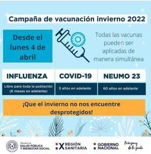 Salud insta a la población a vacunarse para prevenir enfermedades estacionales