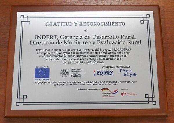 Indert recibe reconocimiento de la Unión Europea y GIZ