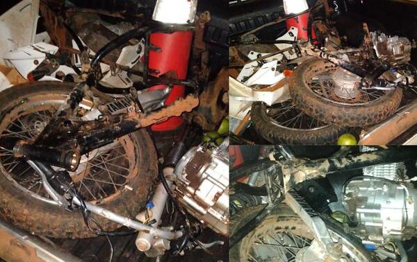 Recuperan una motocicleta hurtada pero totalmente desarmada en Caaguazú – Prensa 5