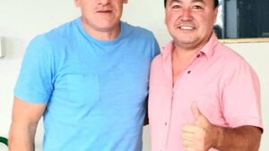 “COLORADO” GAMARRA Y LÍDER DE NFC ANALIZAN PROYECTOS DEPORTIVOS EN CDE