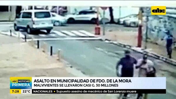 Asalto en la Municipalidad de Fdo. De la Mora  - ABC Noticias - ABC Color