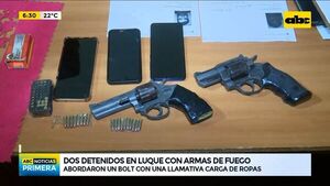 Dos detenidos en Luque con armas de fuego - ABC Noticias - ABC Color