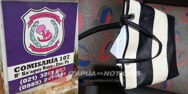 RECUPERAN CARTERA TRAS ASALTO DE MOTOCHORROS - Itapúa Noticias