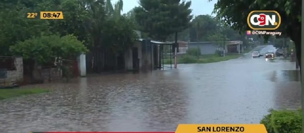 Bajo agua: Barrio Mitã' i se inunda tras las lluvias intensas - C9N