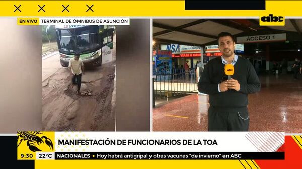 Manifestación de Funcionarios de la TOA - ABC Noticias - ABC Color
