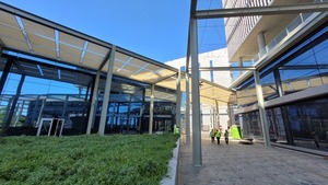 Diario HOY | Con media sombra pretenden reducir temperatura de senderos en las Oficinas del Gobierno
