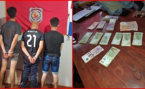 Recuperan dinero robado tras detención de tres personas