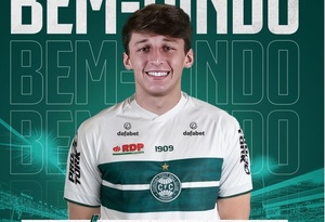 Matías Galarza fue anunciado en el Coritiba de Gustavo Morínigo