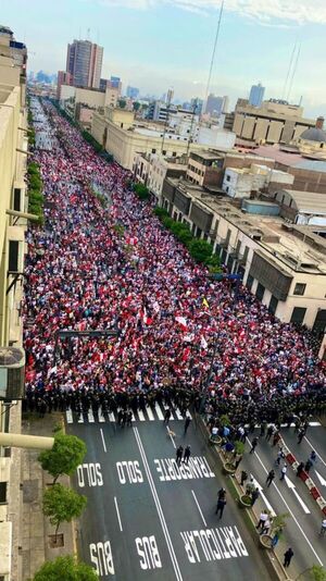 Peruanos protestan contra el gobierno de Pedro Castillo - Mundo - ABC Color