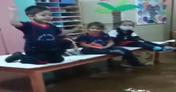 La Nación / Escuela bajo agua con cada lluvia: padres y docentes claman por ayuda a las autoridades