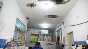 Hospital de Barrio Obrero, con goteras en varias partes