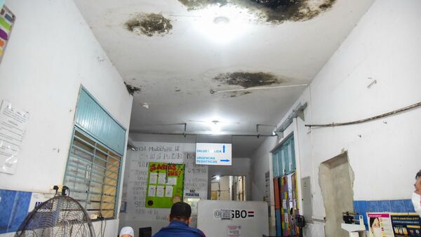 Hospital de Barrio Obrero, con goteras en varias partes