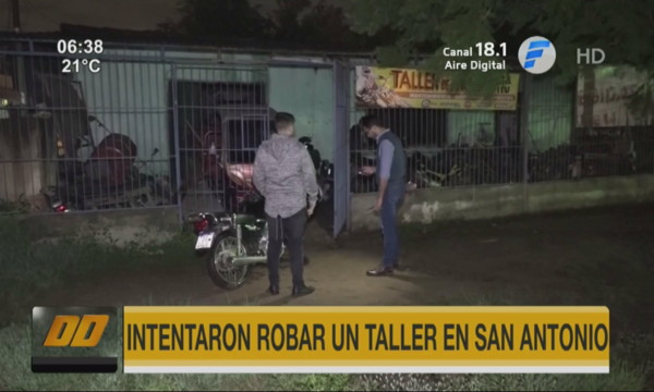 Intentaron robar taller y fueron detenidos | Telefuturo