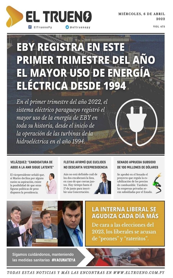 Portadas de este miércoles 6 de abril de 2022