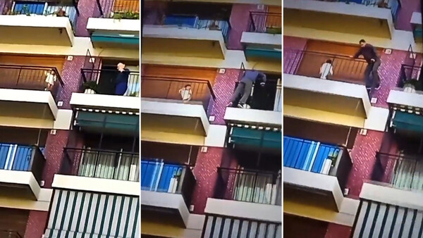 Diario HOY | Hombre salta al balcón vecino del quinto piso para rescatar a bebé olvidado por descuido