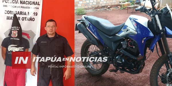 POLICÍAS RECUPERARON DOS MOTOCICLETAS HURTADAS - Itapúa Noticias