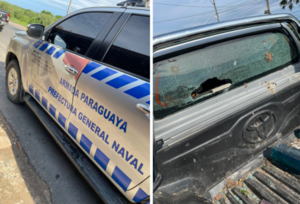 Atacaron vehículo de la Prefectura Naval durante operativo anticontrabando - Megacadena — Últimas Noticias de Paraguay